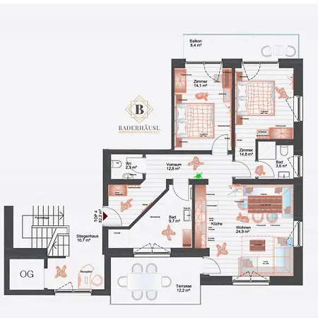 Apartment In With Barbecue *