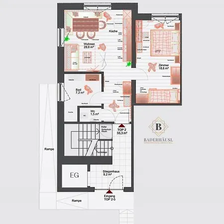 Apartment In With Barbecue